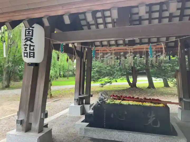 帯廣神社の手水舎