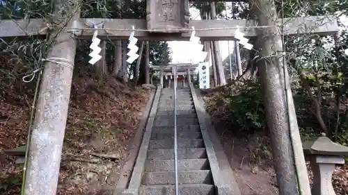 阿久津「田村神社」（郡山市阿久津町）旧社名：伊豆箱根三嶋三社の鳥居