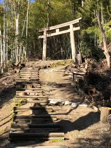 自玉手祭来酒解神社の鳥居