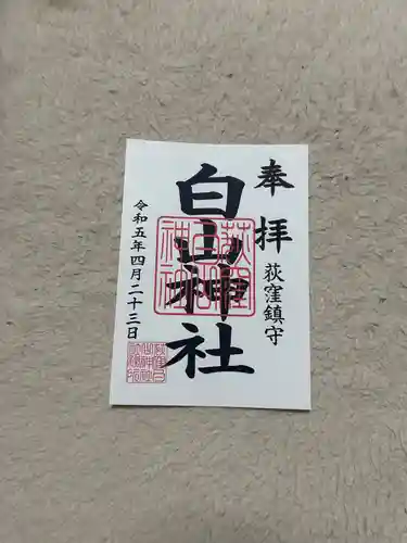 荻窪白山神社の御朱印
