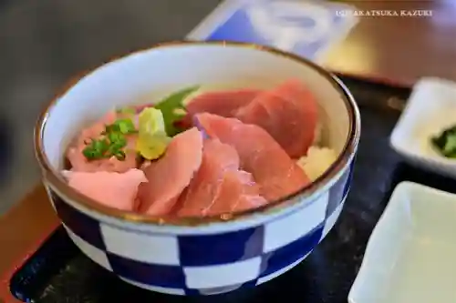 海南神社の食事