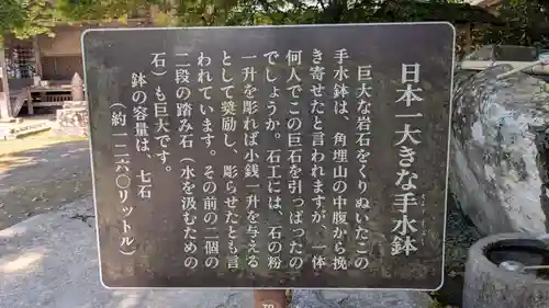 末廣神社の手水舎