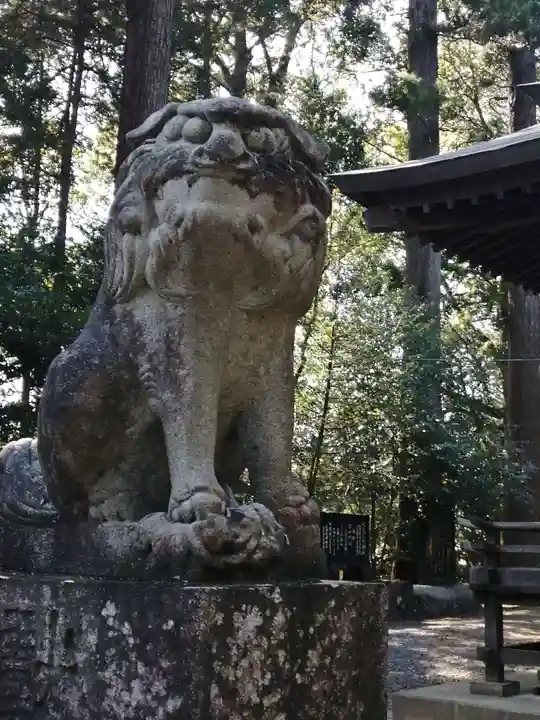 鴨鳥五所神社の狛犬