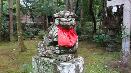 竹林寺の狛犬