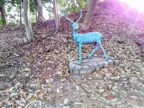 生目八幡宮の像