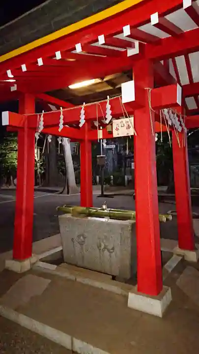 久が原西部八幡神社の手水舎