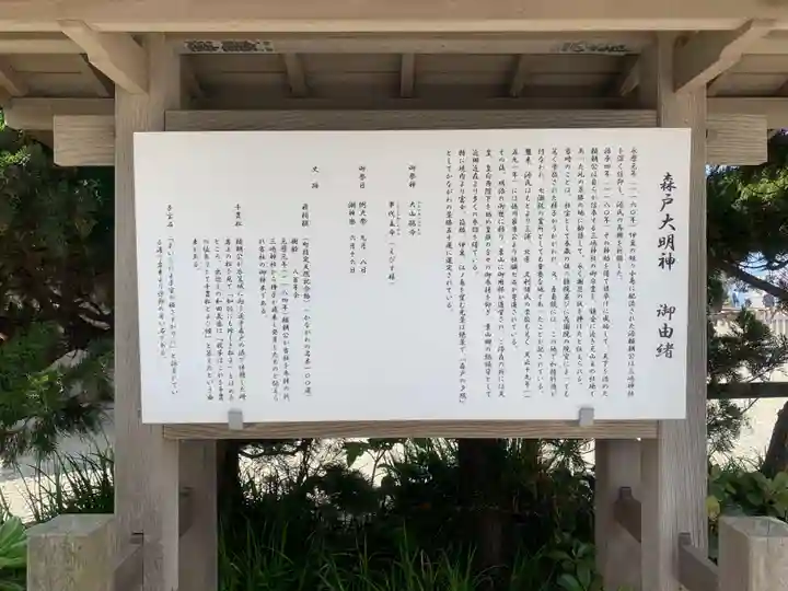 森戸大明神(森戸神社)の歴史