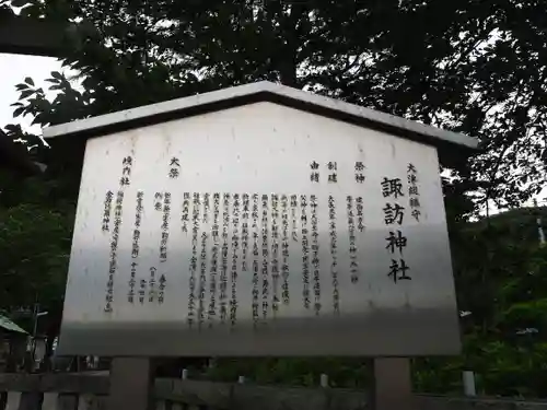 大津諏訪神社の歴史