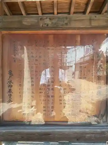 亀戸水神社の歴史