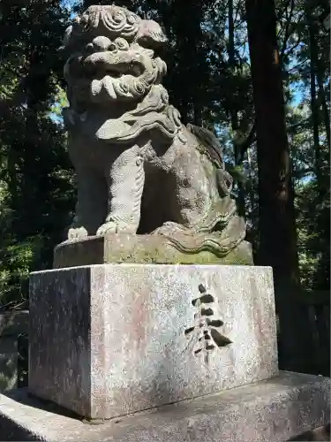 間々田八幡宮の狛犬