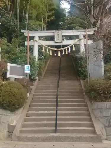 座間神社の鳥居