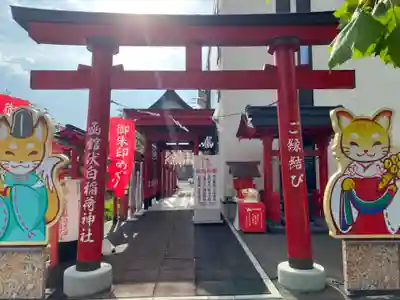函館伏白稲荷神社の鳥居