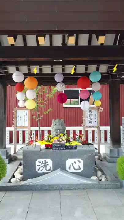 新川皇大神社の手水舎
