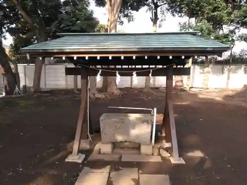 白幡八幡神社の手水舎