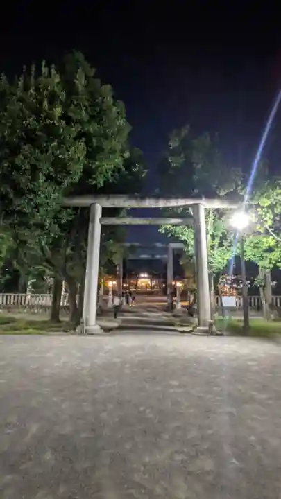 溝旗神社(肇國神社)の鳥居