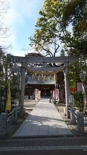 新田神社の鳥居