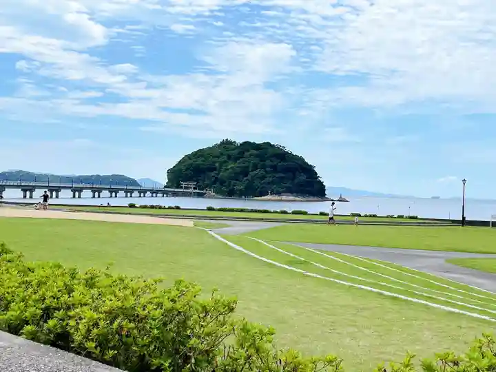八百富神社の景色
