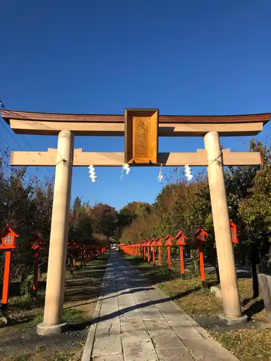 朝日森天満宮の鳥居