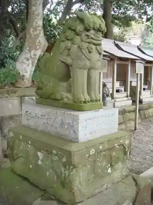 酒列磯前神社の狛犬