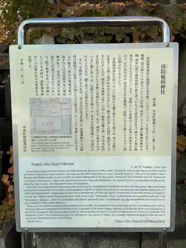 波除神社（波除稲荷神社）の歴史