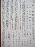 五條天神社の歴史