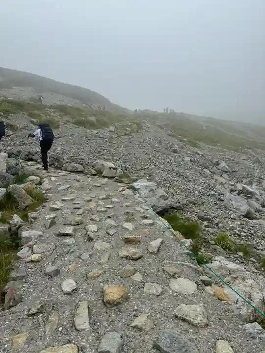 雄山神社峰本社の景色