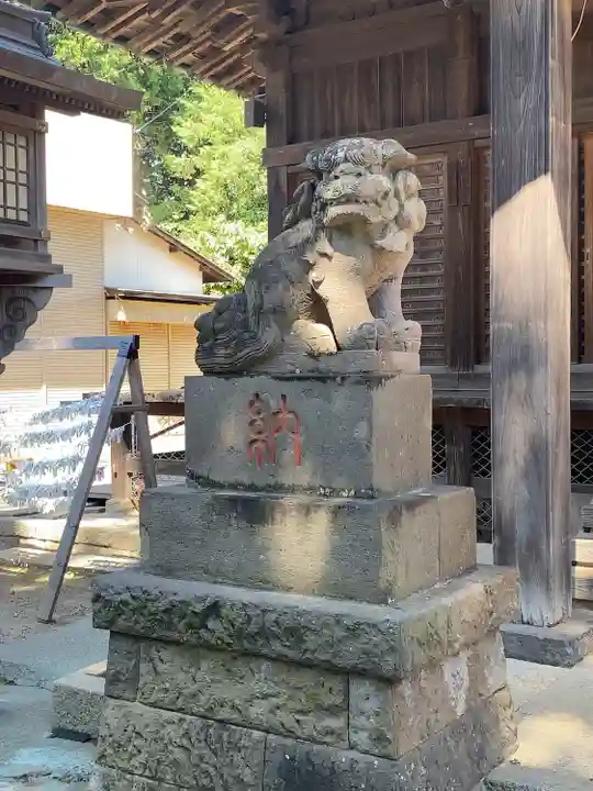 下総国三山 二宮神社の狛犬