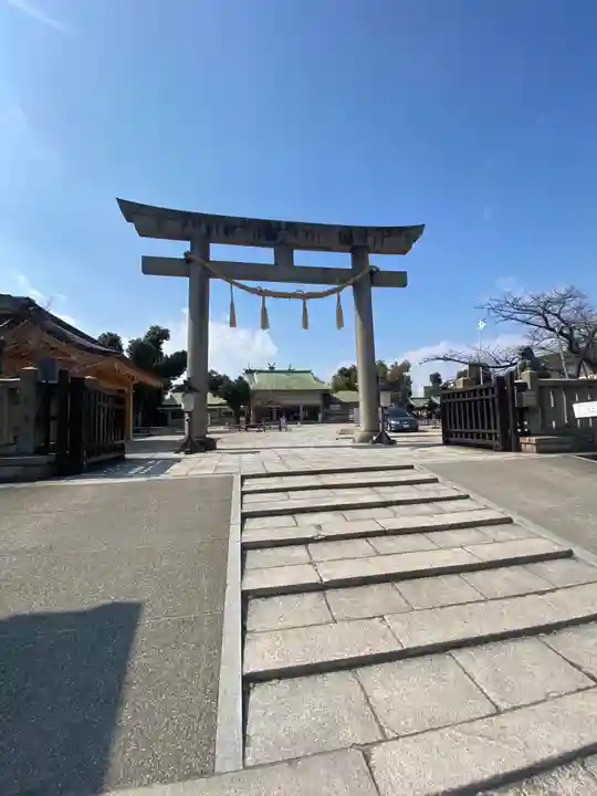 難波大社 生國魂神社の鳥居
