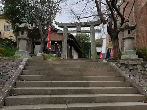 中川八幡神社の鳥居