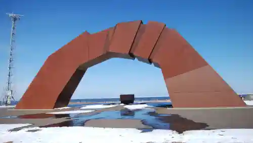 色丹神社鳥居（北方領土資料館内）の周辺