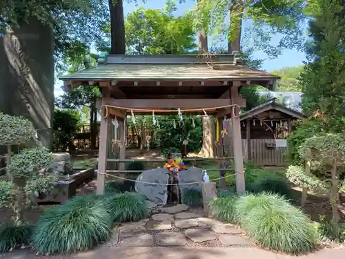 馬場氷川神社の手水