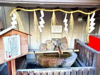 綱敷天神社御旅社の手水舎