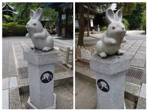 岡崎神社の狛犬