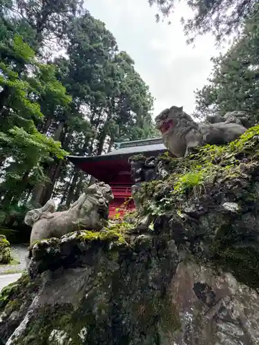 富士山東口本宮 冨士浅間神社の狛犬