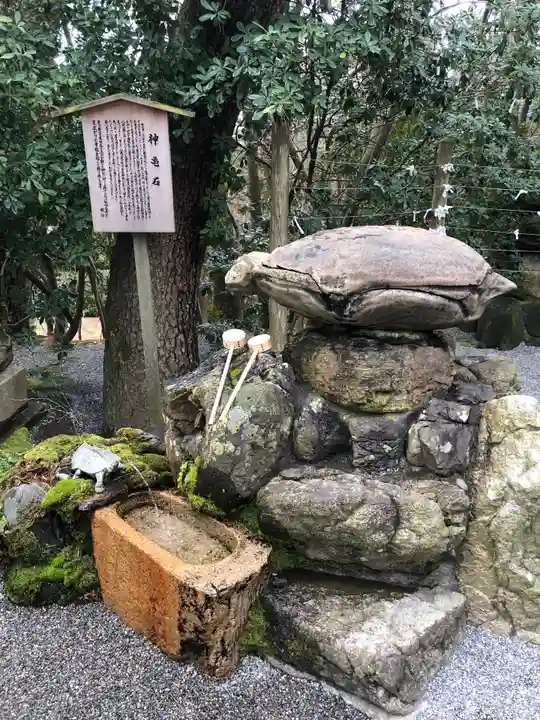 安宅住吉神社の手水舎