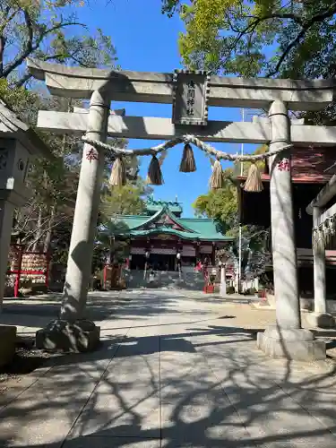 多摩川浅間神社の鳥居