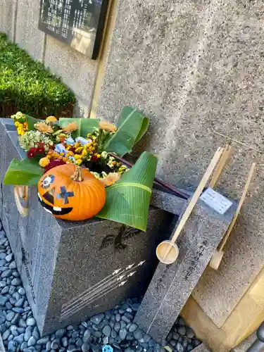 飛行神社の手水舎