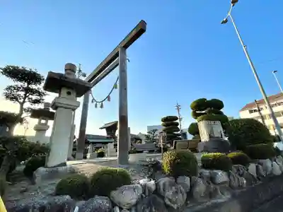 日永の追分（伊勢神宮遥拝所）の鳥居