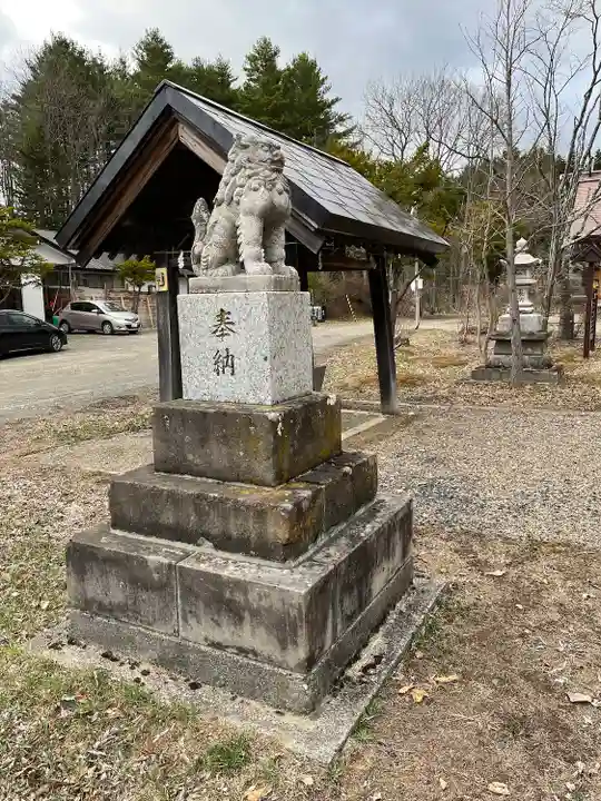 置戸神社の狛犬