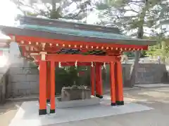 五社神社　諏訪神社の手水