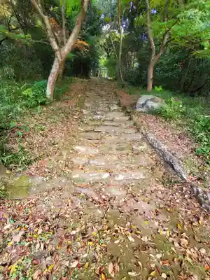 蚕影神社の景色