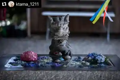 滑川神社 - 仕事と子どもの守り神の手水舎