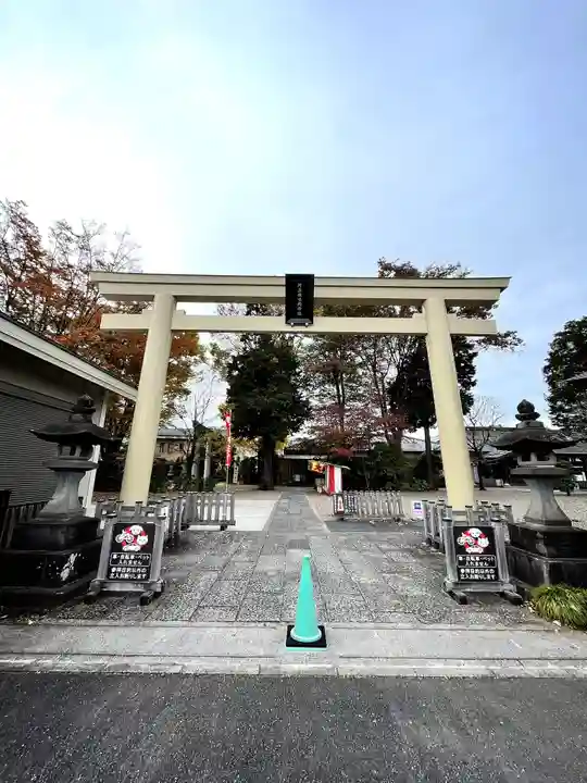 阿豆佐味天神社 立川水天宮の鳥居