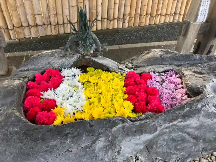 孝道山の手水舎