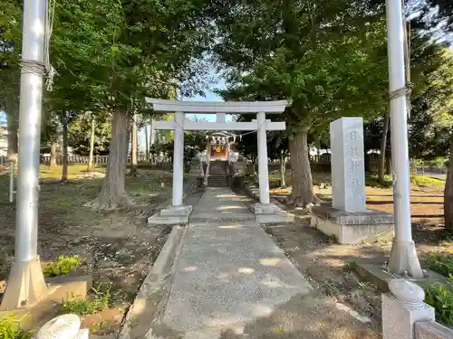 上川原日枝神社の鳥居