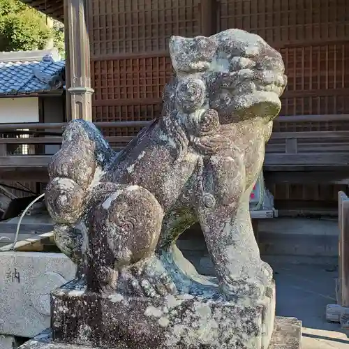 宇流冨志祢神社の狛犬