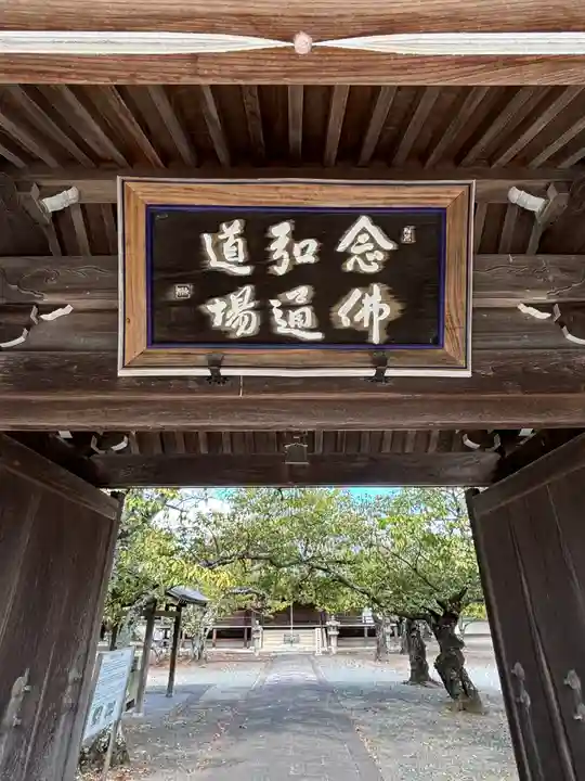 教信寺の山門・神門