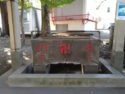 中村八幡神社の手水