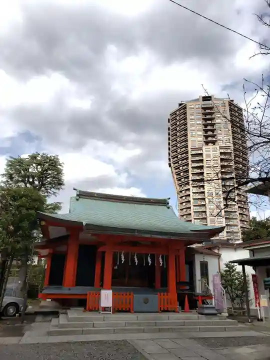麻布氷川神社の本殿・本堂