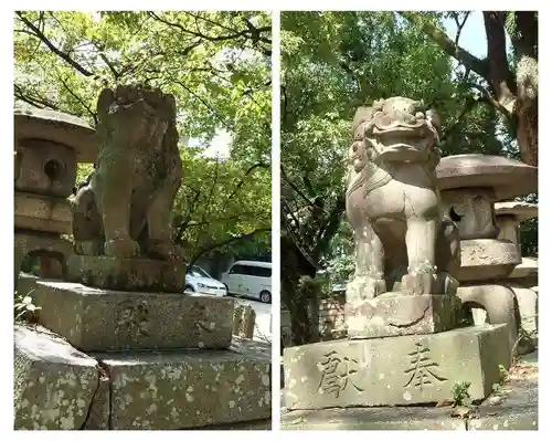 諏訪神社の狛犬